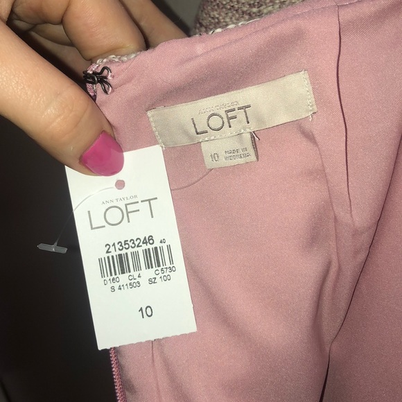 NWT Blush Pink Tweed Wrap Skort - Picture 8 of 8